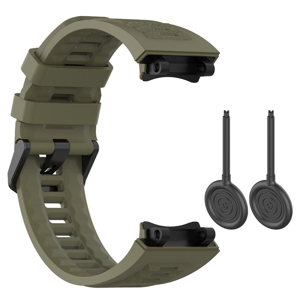 Mega nydelig Amazfit T-Rex 2 Silikone Rem - Grøn#serie_7