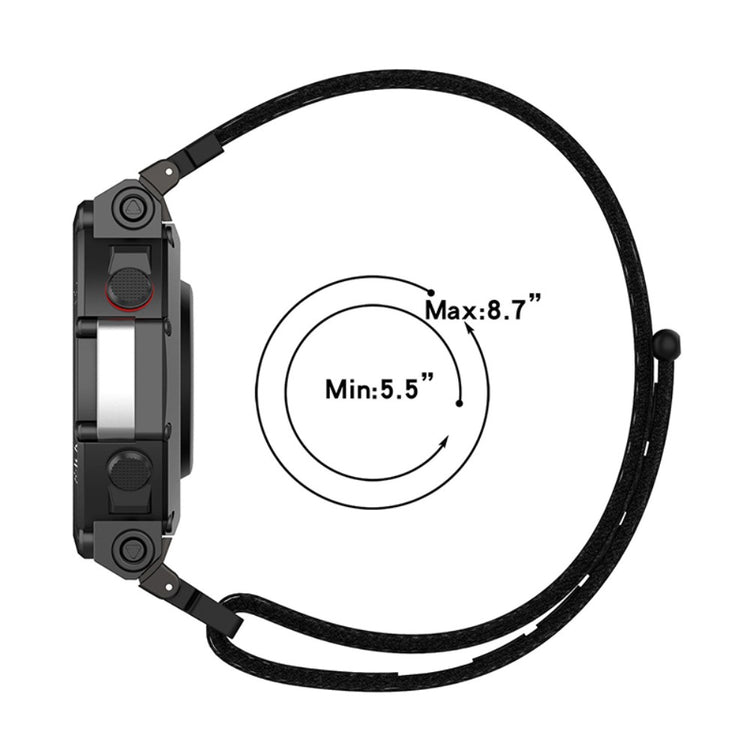 Meget flot Amazfit T-Rex 2 Nylon Rem - Flerfarvet#serie_6