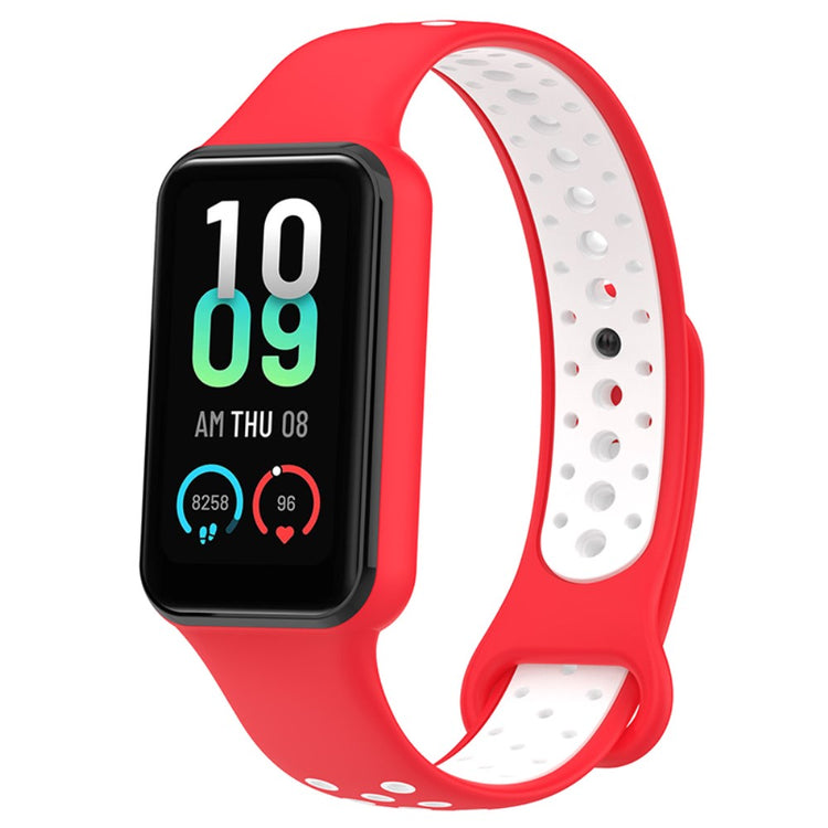 Mega flot Amazfit Band 7 Silikone Rem - Rød#serie_6