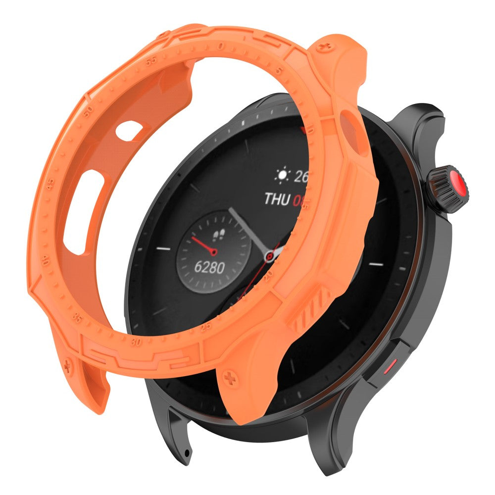 Amazfit GTR 4 Beskyttende Silikone Bumper  - Orange#serie_2
