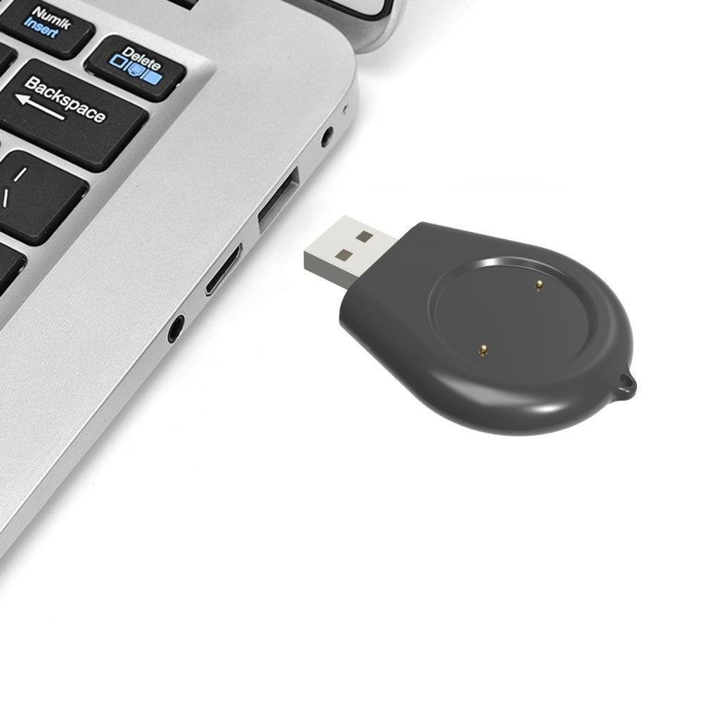 Plastik Amazfit GTR 4 / Amazfit GTS 4 USB Ladestation - Sort#serie_3