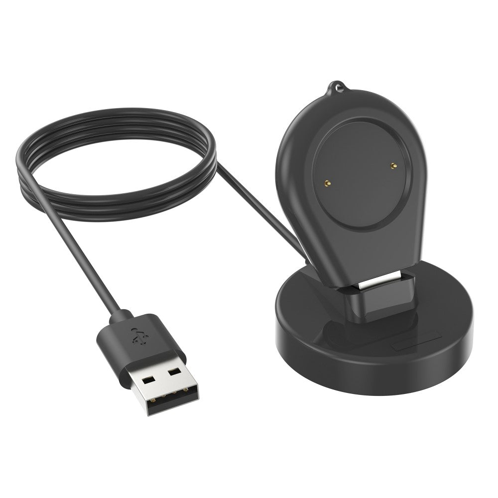 Plastik Amazfit GTR 4 USB Ladestation - Sort#serie_4
