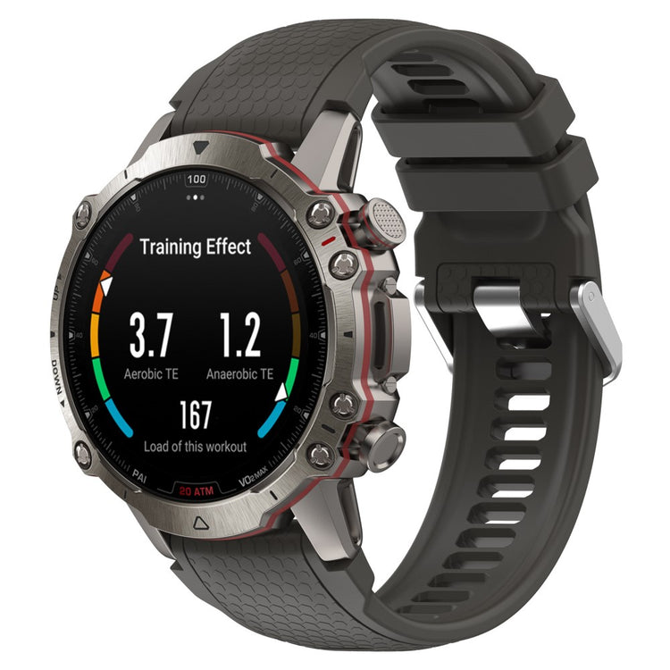 Helt Vildt Pænt Silikone Rem passer til Amazfit Falcon - Sølv#serie_7