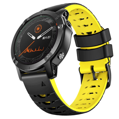 Super Sejt Silikone Universal Rem passer til Smartwatch - Gul#serie_3