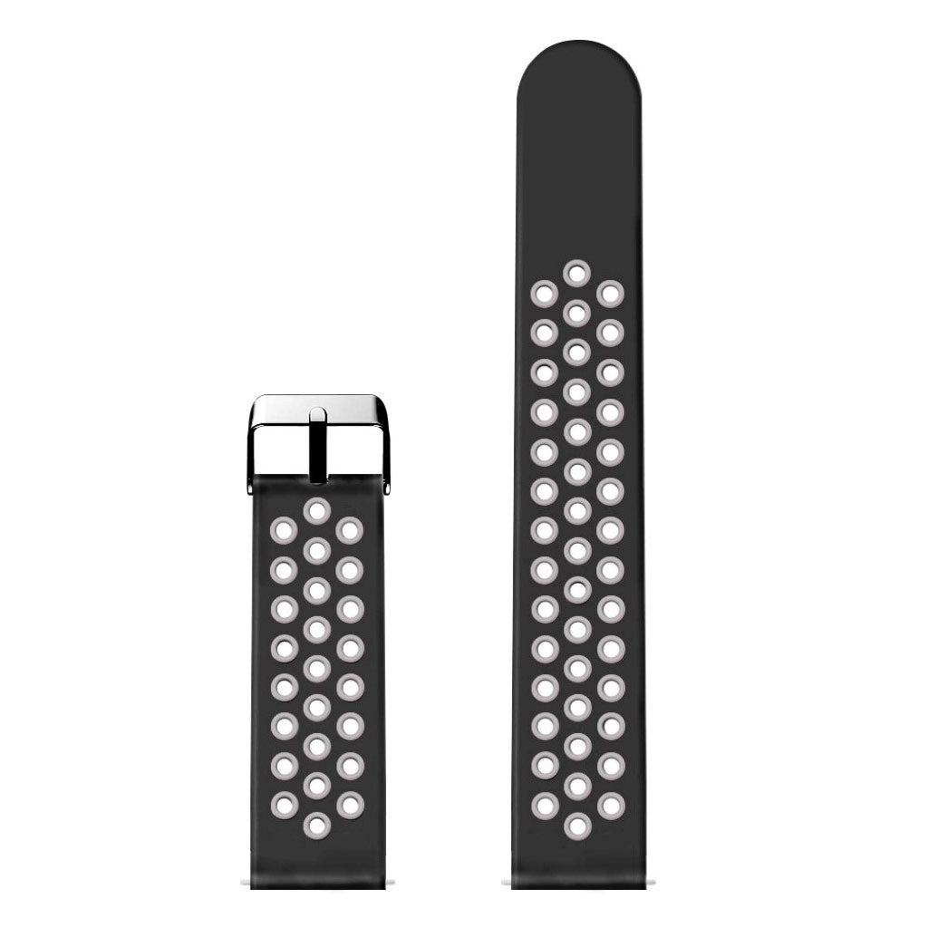 Slidstærk Universal Fossil Silikone Rem - Sort#serie_1