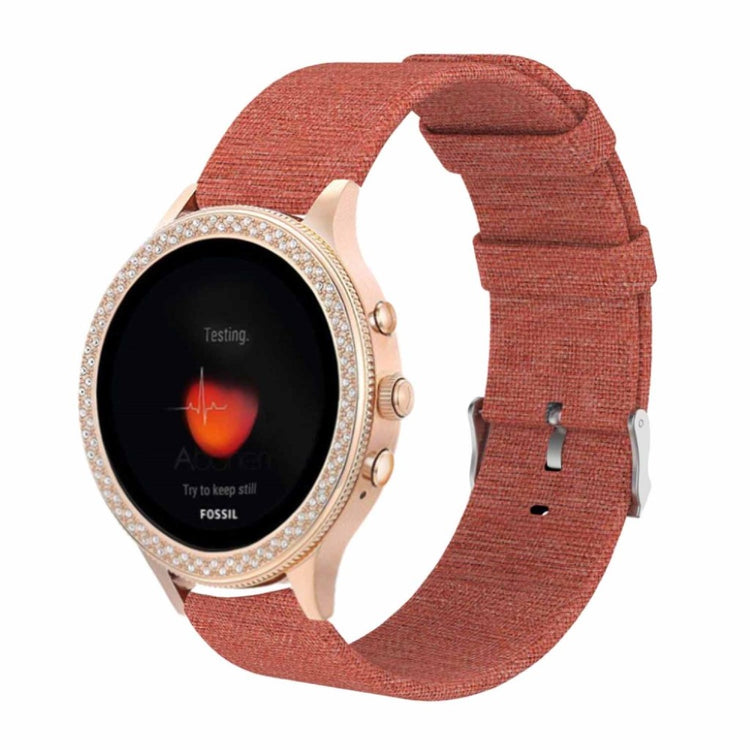 Mega hårdfør Fossil Gen 4 (40mm) Nylon Rem - Orange#serie_4