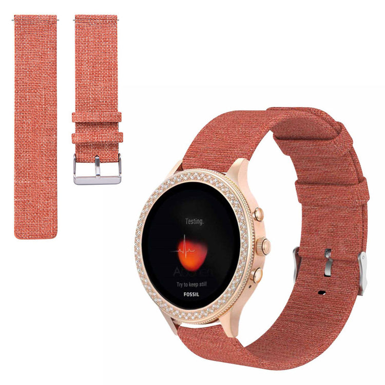 Mega hårdfør Fossil Gen 4 (40mm) Nylon Rem - Orange#serie_4