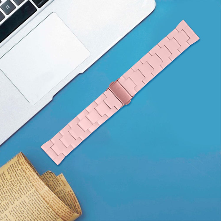 Super slidstærk Universal Fossil Plastik Rem - Pink#serie_6