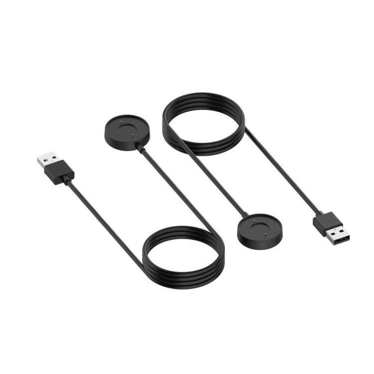 1m Plastik Fossil Hybrid Smartwatch HR USB Opladningskabel - Sort#serie_1