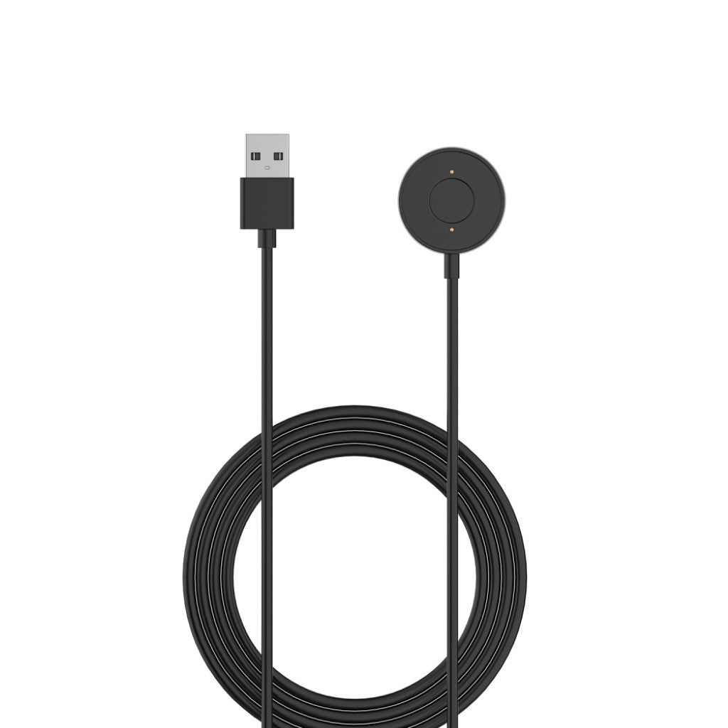 1m Plastik Fossil Hybrid Smartwatch HR USB Opladningskabel - Sort#serie_1