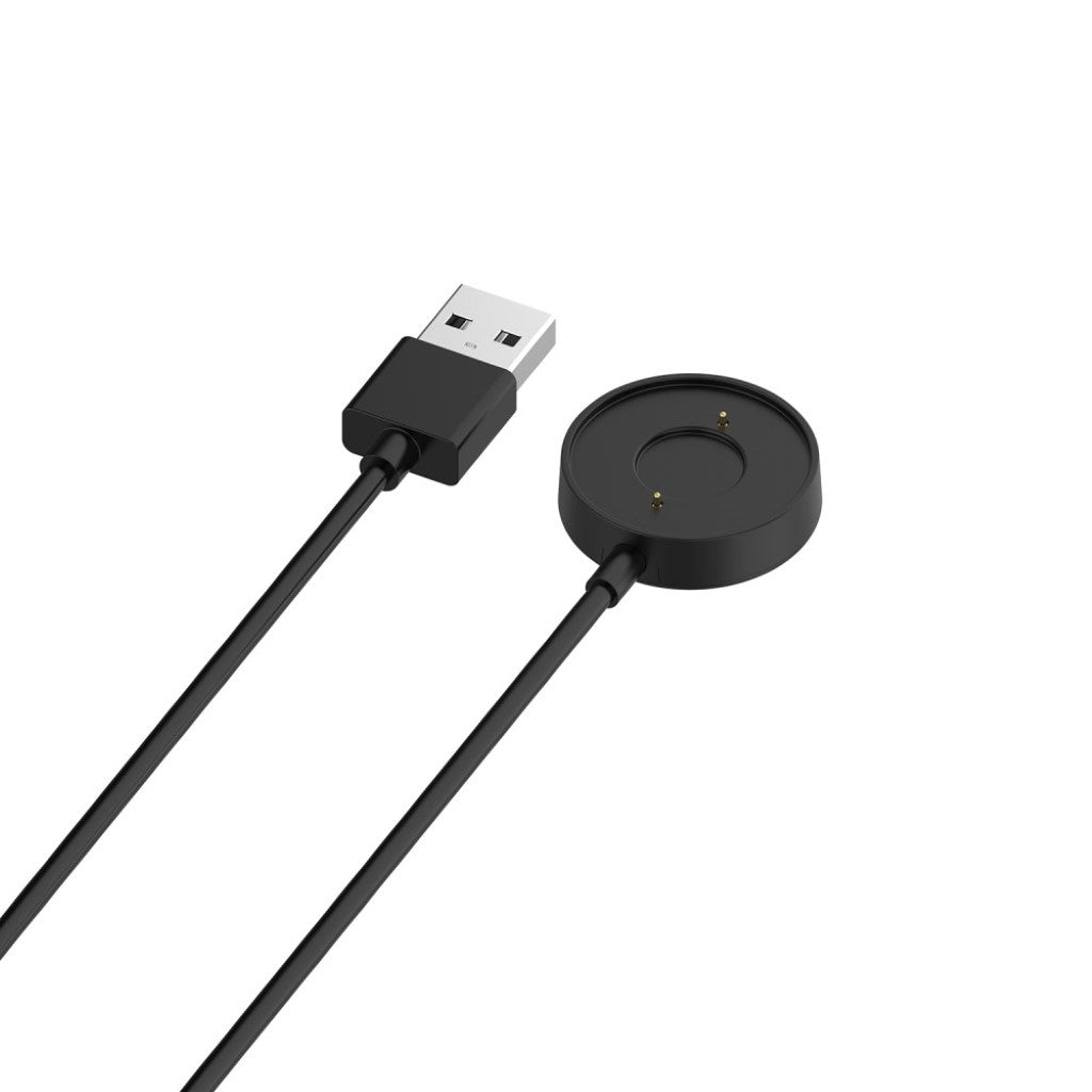 1m Plastik Fossil Hybrid Smartwatch HR USB Opladningskabel - Sort#serie_1