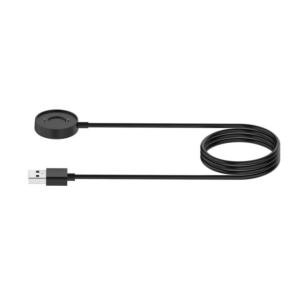 1m Plastik Fossil Hybrid Smartwatch HR USB Opladningskabel - Sort#serie_1