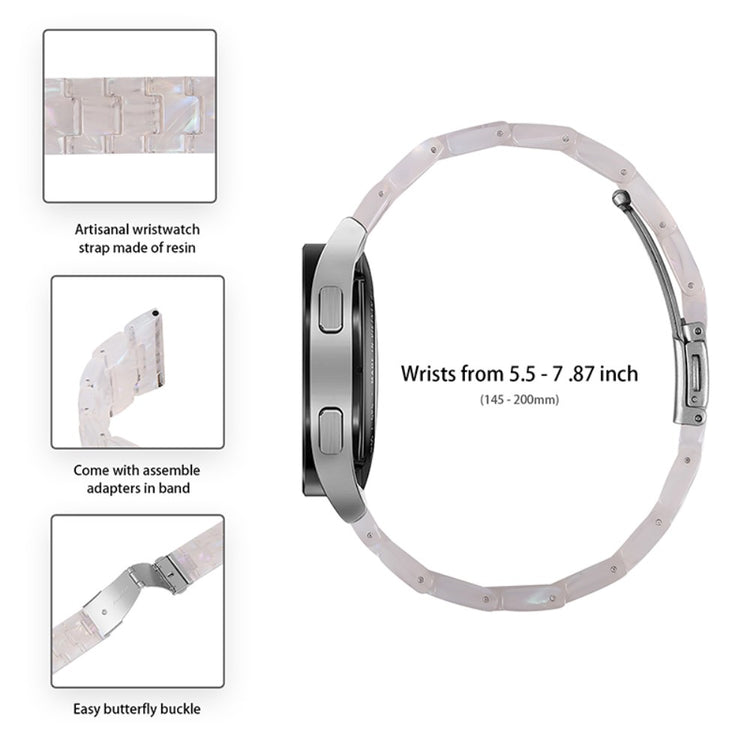 Meget holdbart Universal Fossil  Urrem - Hvid#serie_1