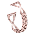 Wonderful Universel Fossil Metal and Rhinestone Strap