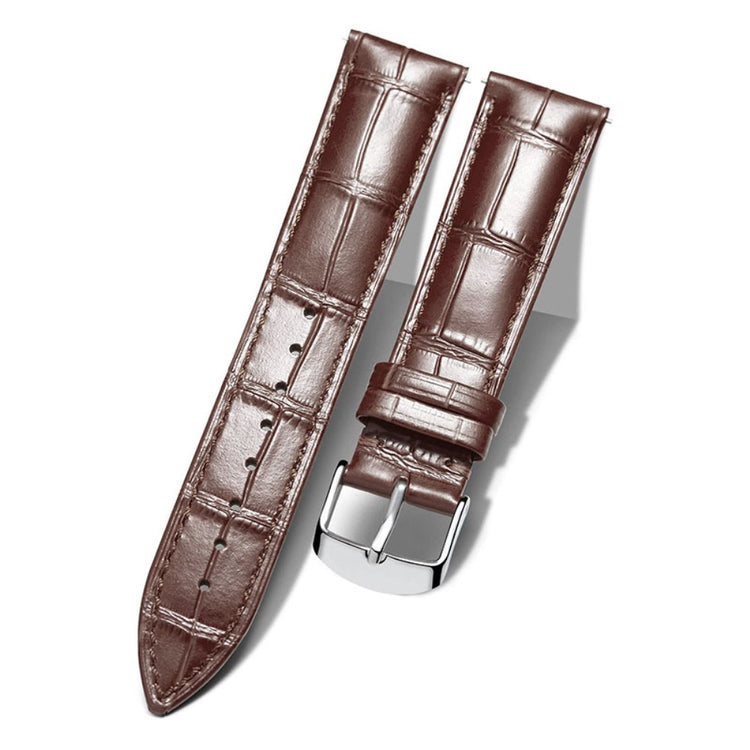 Helt vildt skøn TicWatch GTX / Ticwatch Pro Ægte læder Rem - Brun#serie_3