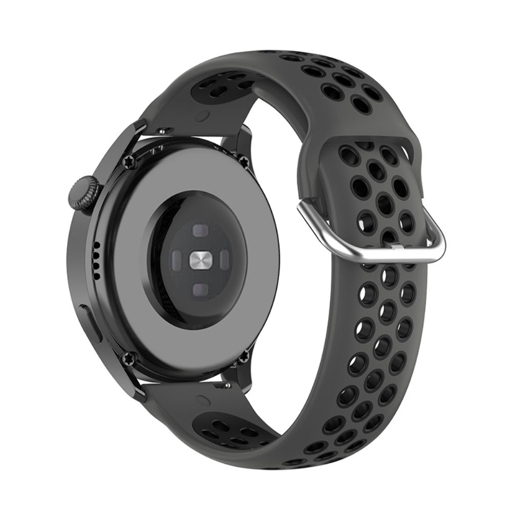 Fint Pebble 2 \ 2 SE / Pebble Time Round Large Silikone Rem - Sort#serie_12