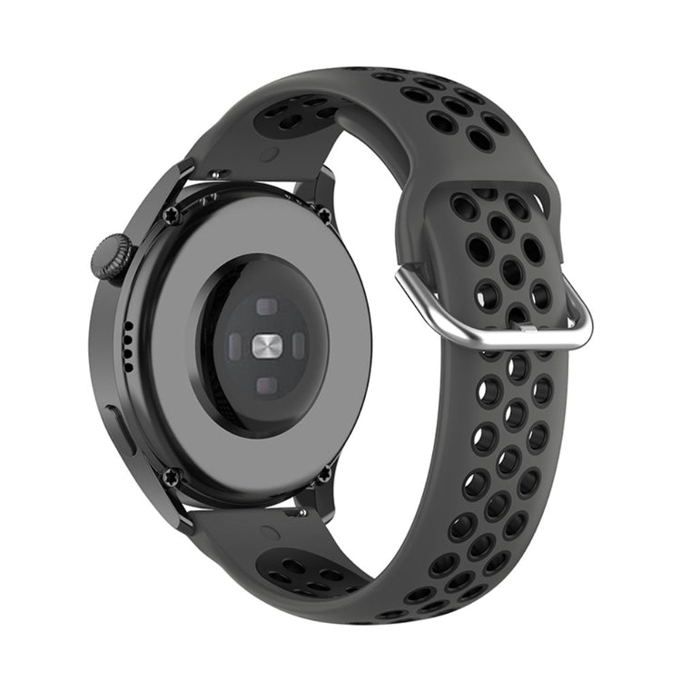 Fint Pebble 2 \ 2 SE / Pebble Time Round Large Silikone Rem - Sort#serie_12