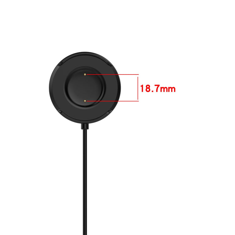 1m Plastik Vivo Watch 2  Magnetisk Opladningskabel - Sort#serie_2