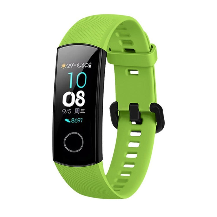 Super flot Honor Band 5 Silikone Rem - Grøn#serie_3