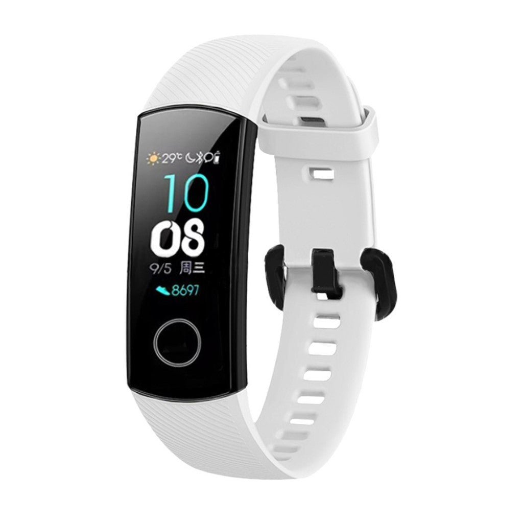 Super flot Honor Band 5 Silikone Rem - Hvid#serie_4
