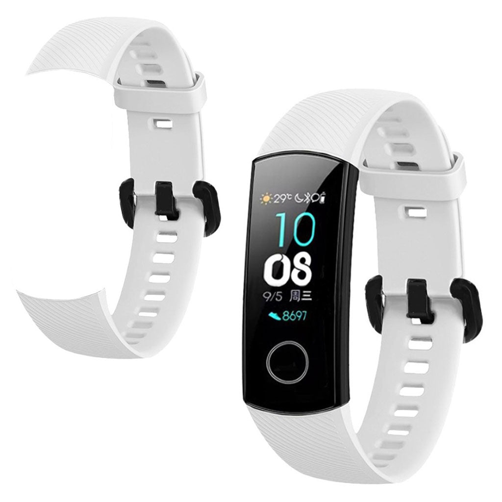 Super flot Honor Band 5 Silikone Rem - Hvid#serie_4