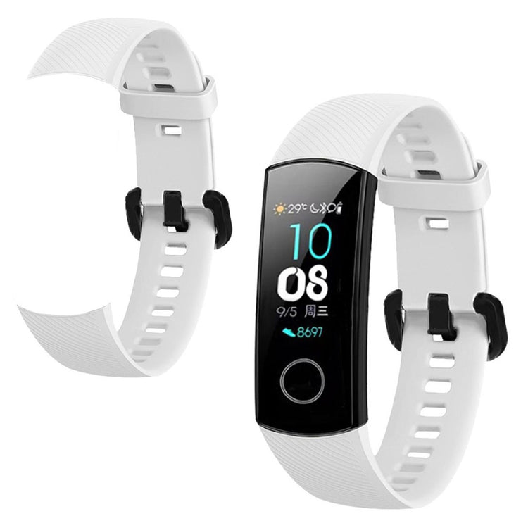 Super flot Honor Band 5 Silikone Rem - Hvid#serie_4