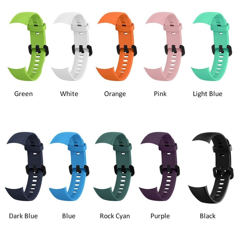 Super flot Honor Band 5 Silikone Rem - Orange#serie_6