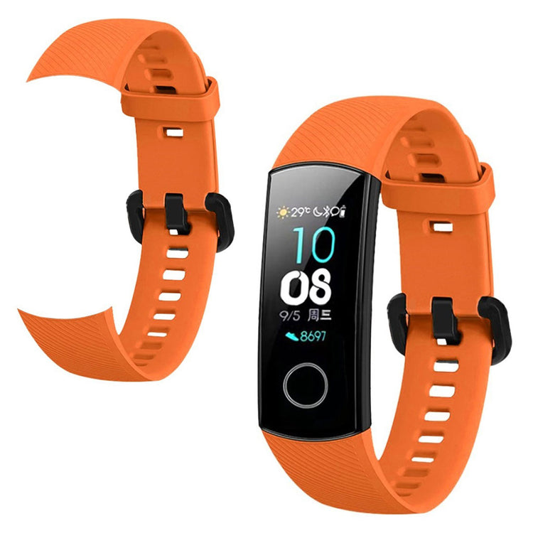 Super flot Honor Band 5 Silikone Rem - Orange#serie_6