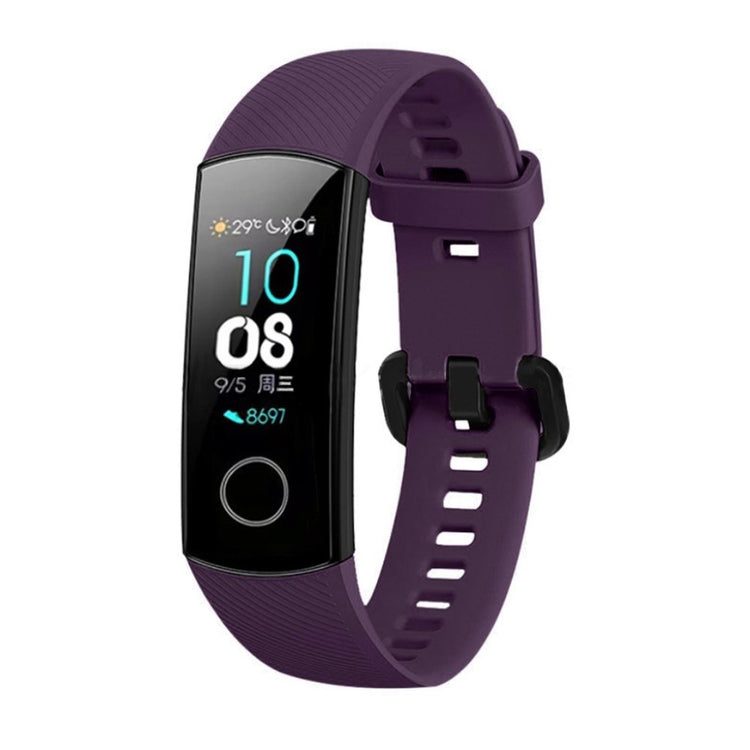 Super flot Honor Band 5 Silikone Rem - Lilla#serie_7