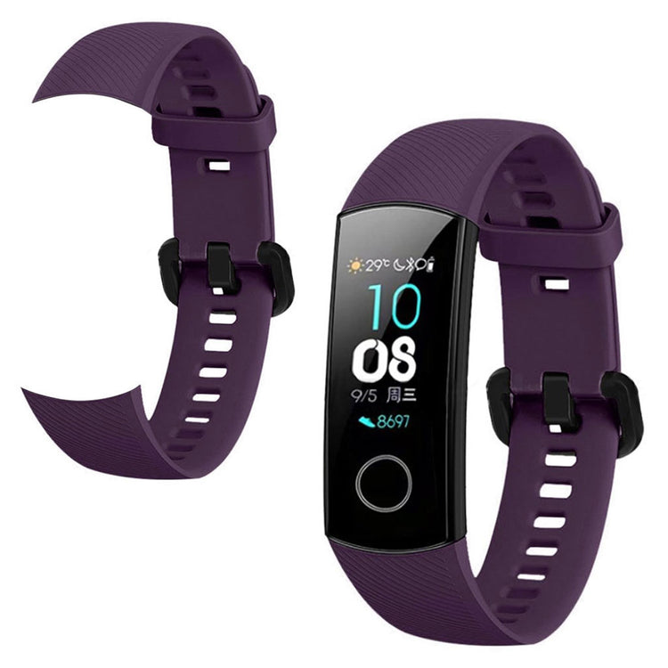 Super flot Honor Band 5 Silikone Rem - Lilla#serie_7