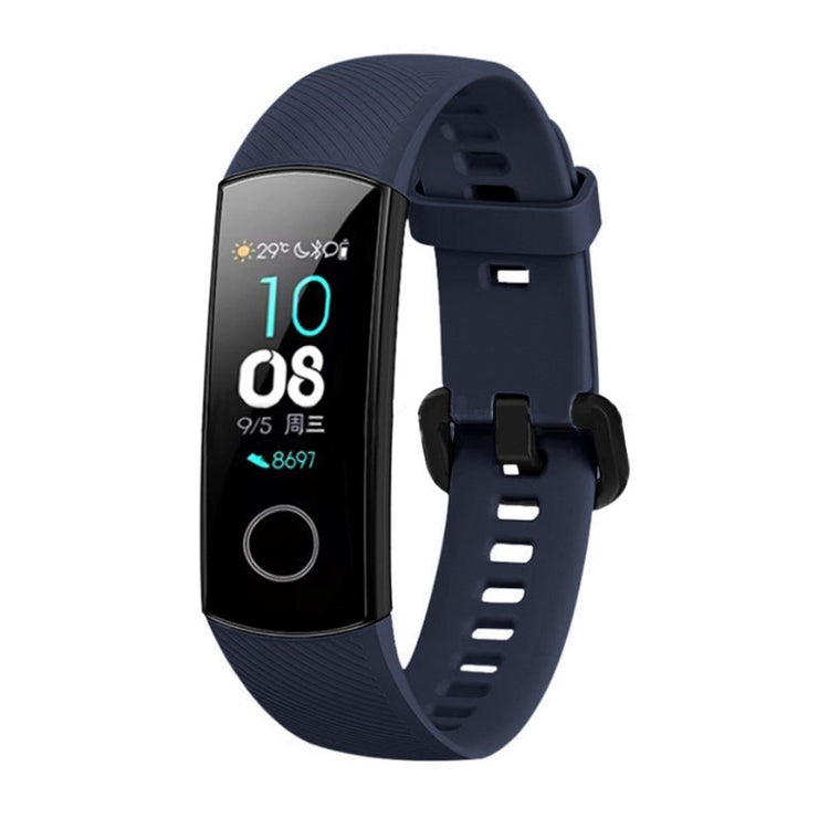 Super flot Honor Band 5 Silikone Rem - Blå#serie_8