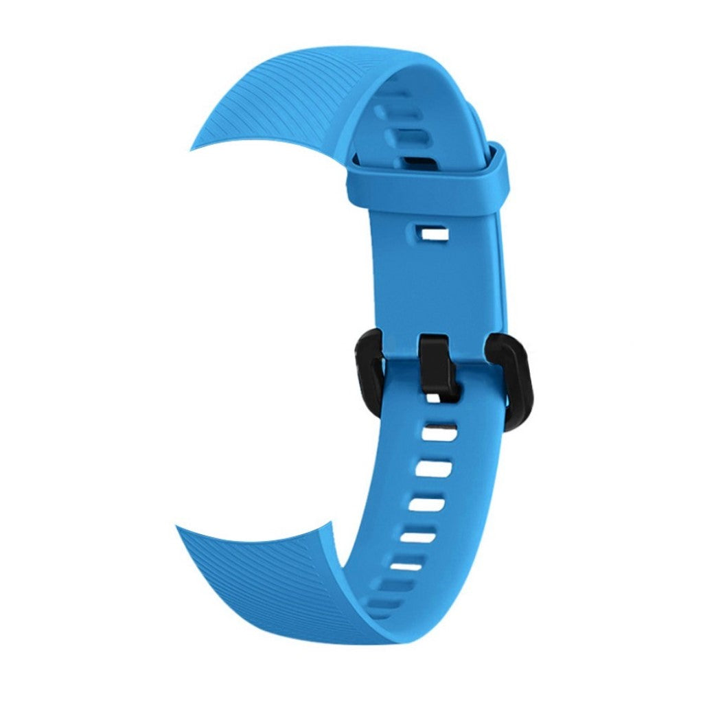 Super flot Honor Band 5 Silikone Rem - Blå#serie_9