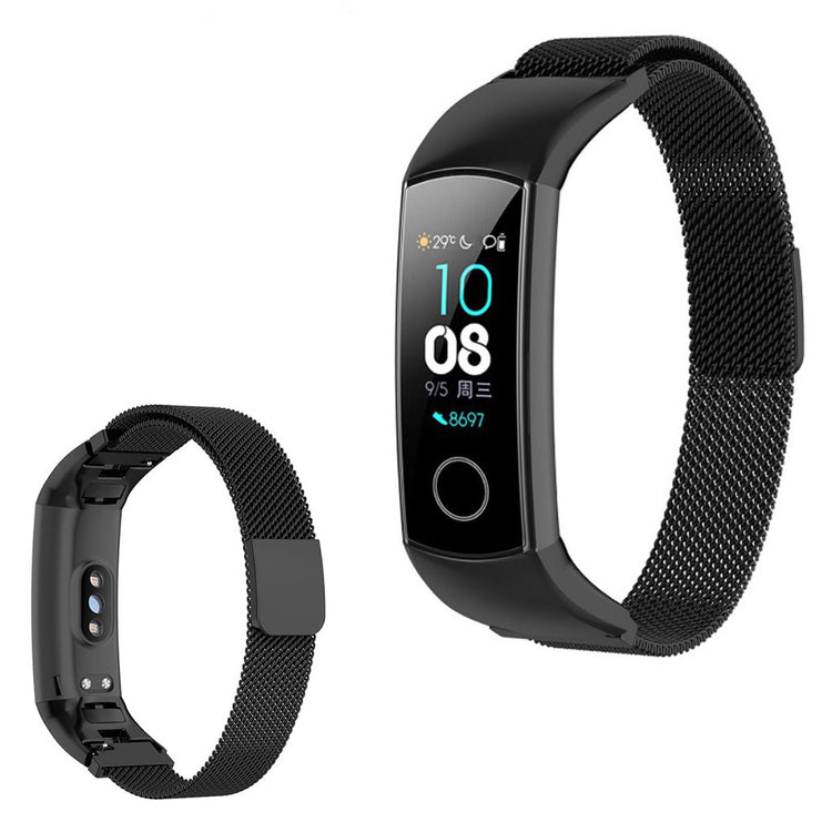 Honor Band 5 / 4 stainless steel watch band - Black#serie_1