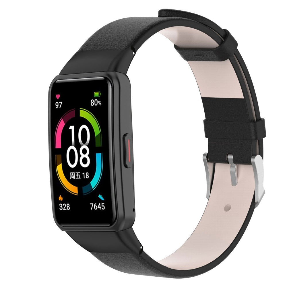 Rigtigt Godt Kunstlæder Universal Rem passer til Smartwatch - Sort#serie_2