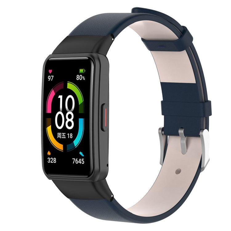 Rigtigt Godt Kunstlæder Universal Rem passer til Smartwatch - Blå#serie_4