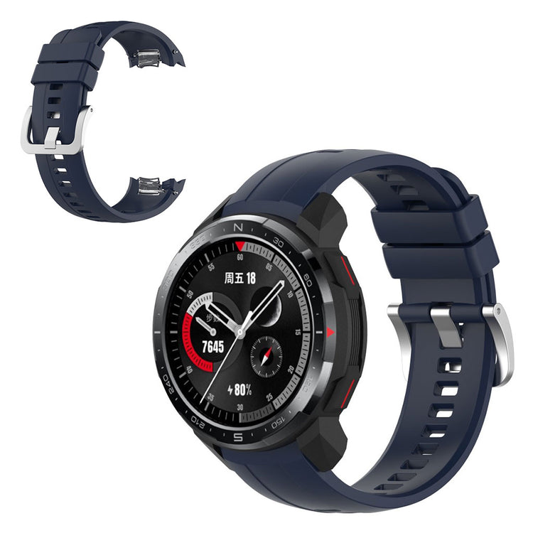 Holdbart Honor Watch GS Pro Silikone Rem - Blå#serie_3