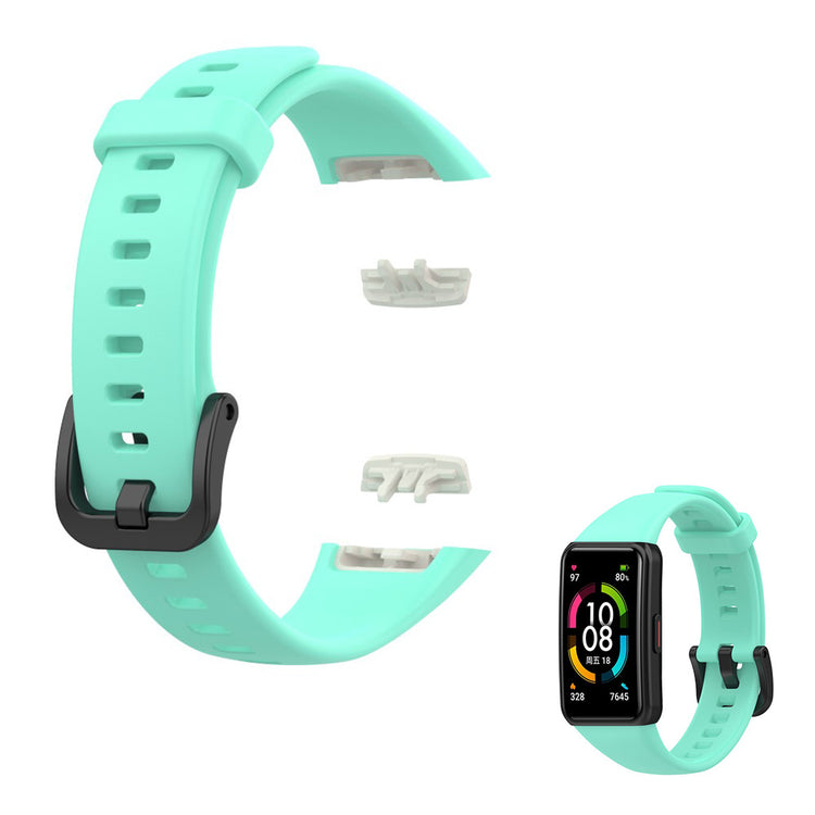Holdbart Honor Band 6 Silikone Rem - Grøn#serie_9