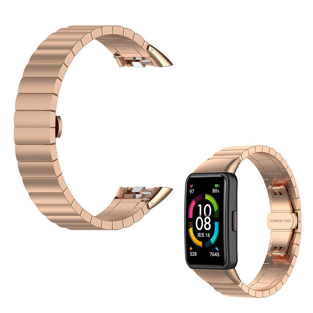 Rigtigt godt Honor Band 6 Metal Rem - Pink#serie_020