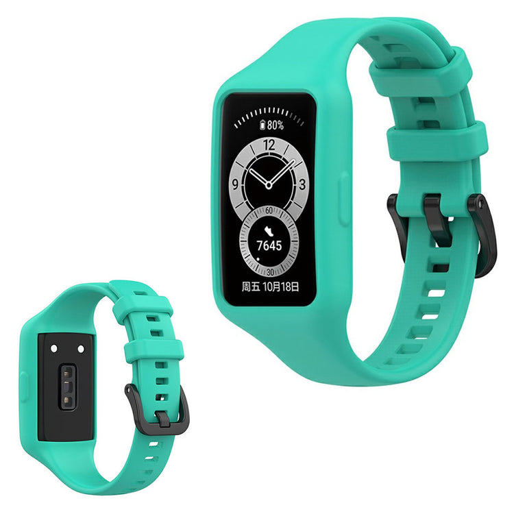 Mega skøn Honor Band 6 Silikone Rem - Grøn#serie_2