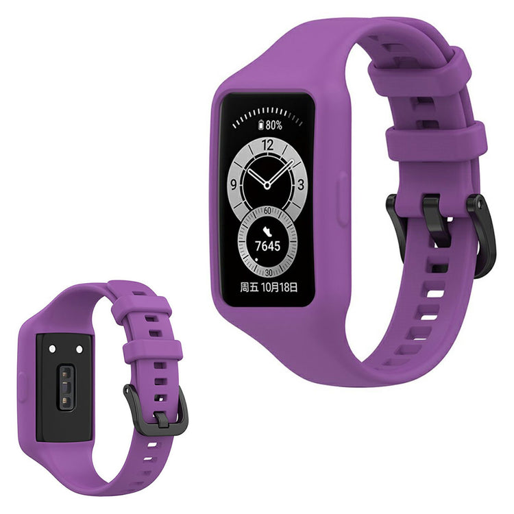 Mega skøn Honor Band 6 Silikone Rem - Lilla#serie_3