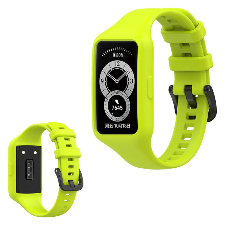 Mega skøn Honor Band 6 Silikone Rem - Grøn#serie_4