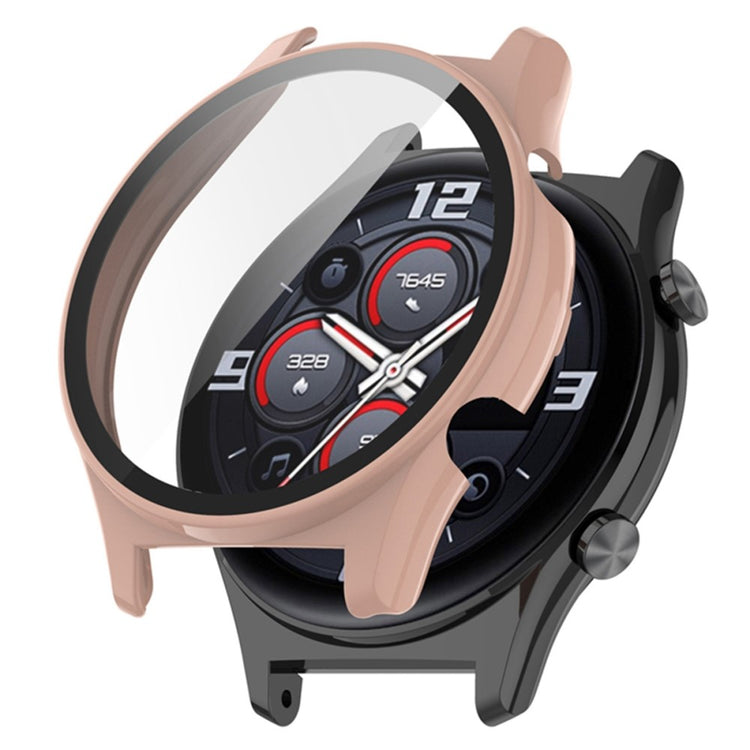 Super Godt Honor Watch GS 3 Cover med Skærmbeskytter i Plastik og Hærdet Glas - Pink#serie_5