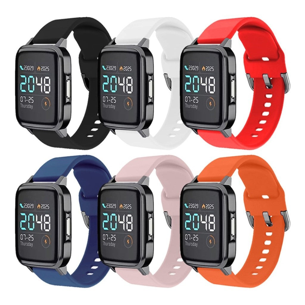 Rigtigt pænt Haylou SmartWatch Silikone Rem - Størrelse: S - Hvid#serie_1