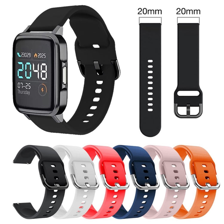 Rigtigt pænt Haylou SmartWatch Silikone Rem - Størrelse: S - Pink#serie_3