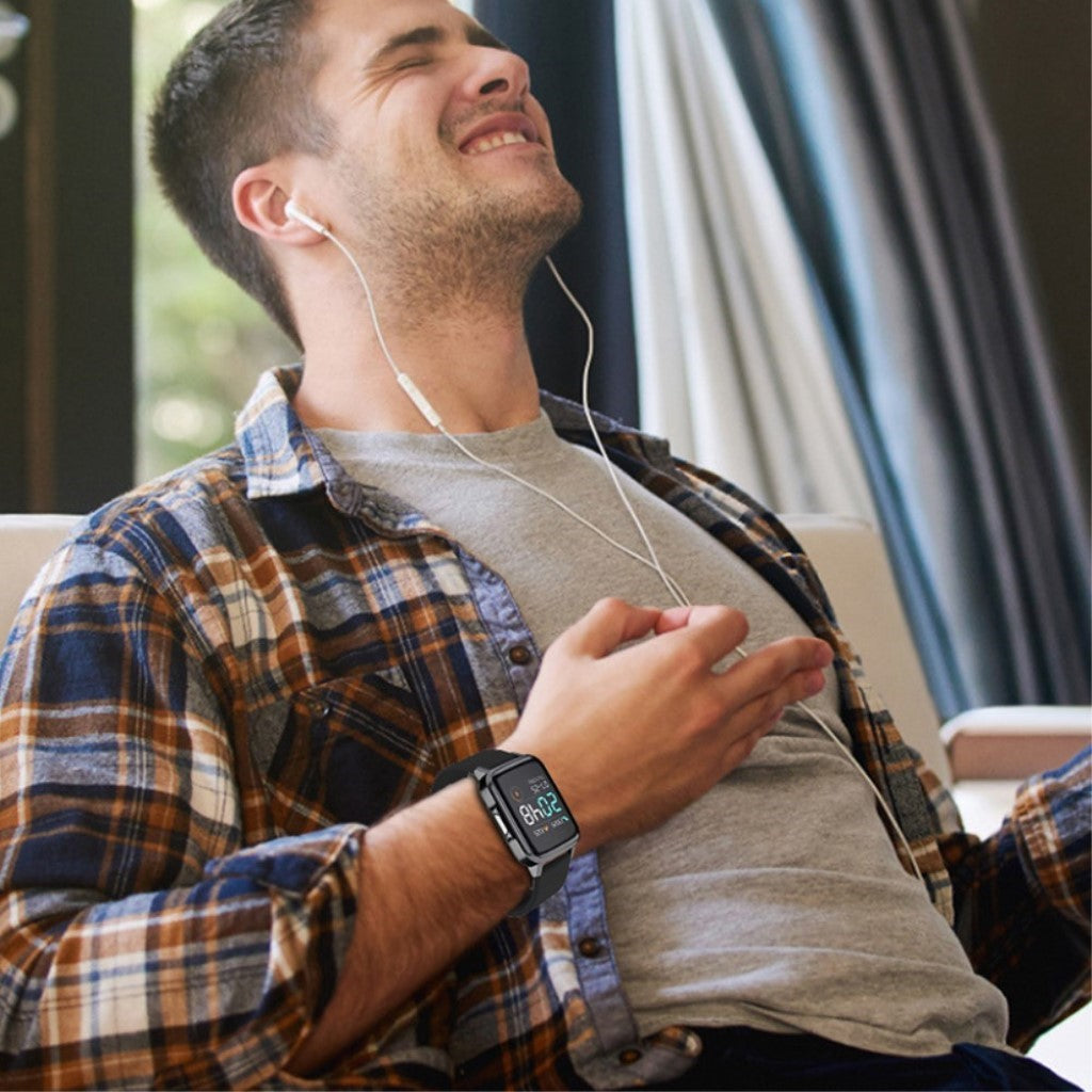 Rigtigt pænt Haylou SmartWatch Silikone Rem - Størrelse: S - Sort#serie_4