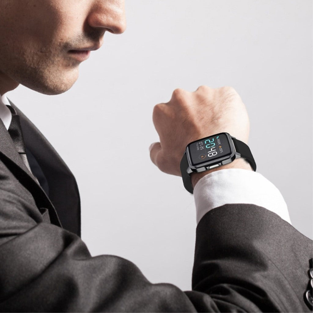 Rigtigt pænt Haylou SmartWatch Silikone Rem - Størrelse: S - Sort#serie_4