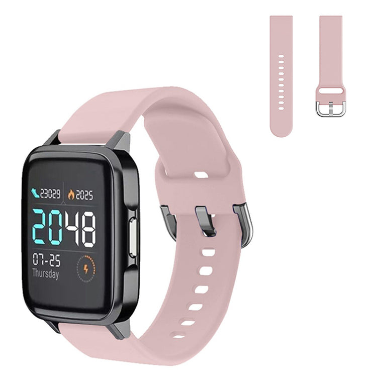 Helt vildt cool Haylou SmartWatch Silikone Rem - Størrelse: L - Pink#serie_3