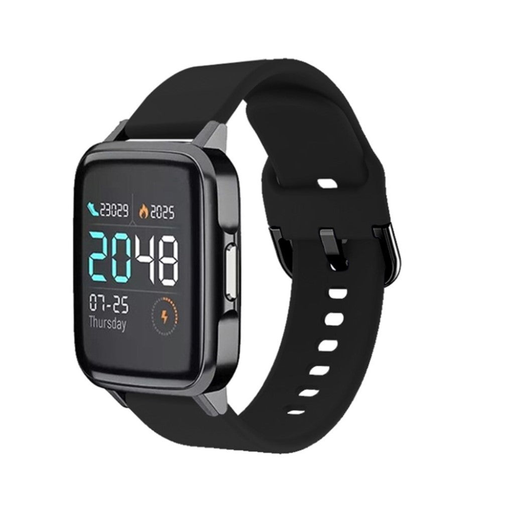 Helt vildt cool Haylou SmartWatch Silikone Rem - Størrelse: L - Sort#serie_4
