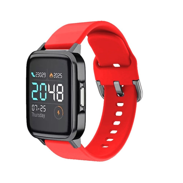 Helt vildt cool Haylou SmartWatch Silikone Rem - Størrelse: L - Rød#serie_5