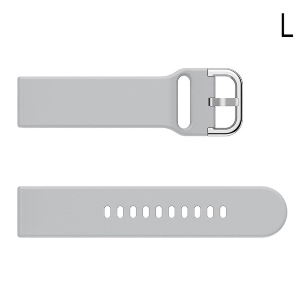 Helt vildt cool Haylou SmartWatch Silikone Rem - Størrelse: L - Sølv#serie_6